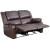 Flash Furniture BT-70597-LS-BN-GG Harmony Series Brown LeatherSoft Loveseat with Two Built-In Recliners addl-7