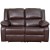 Flash Furniture BT-70597-LS-BN-GG Harmony Series Brown LeatherSoft Loveseat with Two Built-In Recliners addl-8