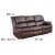 Flash Furniture BT-70597-SOF-BN-GG Harmony Series Brown LeatherSoft Sofa with Two Built-In Recliners addl-5