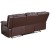 Flash Furniture BT-70597-SOF-BN-GG Harmony Series Brown LeatherSoft Sofa with Two Built-In Recliners addl-6