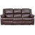 Flash Furniture BT-70597-SOF-BN-GG Harmony Series Brown LeatherSoft Sofa with Two Built-In Recliners addl-8