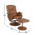 Flash Furniture BT-753P-MASSAGE-CGN-GG Brown LeatherSoft Massaging Adjustable Recliner with Deep Side Pockets and Ottoman with Wrapped Base addl-4