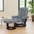 Flash Furniture BT-7818-GY-GG Bali Contemporary Gray LeatherSoft Multi-Position Recliner with Ottoman with Swive Base addl-1