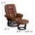 Flash Furniture BT-7818-VIN-GG Bali Contemporary Brown Leather Multi-Position Recliner with Ottoman with Swivel Base addl-4