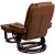 Flash Furniture BT-7818-VIN-GG Bali Contemporary Brown Leather Multi-Position Recliner with Ottoman with Swivel Base addl-5