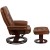 Flash Furniture BT-7818-VIN-GG Bali Contemporary Brown Leather Multi-Position Recliner with Ottoman with Swivel Base addl-7