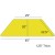 Flash Furniture XU-A2448-TRAP-YEL-H-A-GG 24"W x 48"L Trapezoid Activity Table with 1.25" Thick High Pressure Yellow Laminate Top and Standard Height Adjustable Legs addl-1