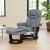 Flash Furniture BT-7821-GY-GG Gray LeatherSoft Swivel Recliner Chair with Ottoman Footrest addl-1