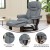Flash Furniture BT-7821-GY-GG Gray LeatherSoft Swivel Recliner Chair with Ottoman Footrest addl-3