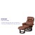 Flash Furniture BT-7821-VIN-GG Contemporary Brown LeatherSoft Multi-Position Recliner and Curved Ottoman with Swivel Base addl-3
