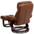 Flash Furniture BT-7821-VIN-GG Contemporary Brown LeatherSoft Multi-Position Recliner and Curved Ottoman with Swivel Base addl-5