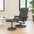 Flash Furniture BT-7862-GY-GG Contemporary Gray LeatherSoft Multi-Position Recliner and Ottoman with Wrapped Base addl-1