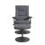 Flash Furniture BT-7862-GY-GG Contemporary Gray LeatherSoft Multi-Position Recliner and Ottoman with Wrapped Base addl-9