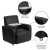 Flash Furniture BT-8217-BK-GG Black LeatherSoft Guest Chair with Tablet Arm, Chrome Legs and Cup Holder addl-4