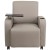 Flash Furniture BT-8217-GV-CS-GG Gray LeatherSoft Guest Chair with Tablet Arm, Front Wheel Casters and Cup Holder addl-9