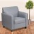 Flash Furniture BT-827-1-GY-GG Hercules Diplomat Series Gray LeatherSoft Chair addl-1