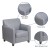 Flash Furniture BT-827-1-GY-GG Hercules Diplomat Series Gray LeatherSoft Chair addl-3