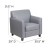 Flash Furniture BT-827-1-GY-GG Hercules Diplomat Series Gray LeatherSoft Chair addl-4
