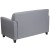 Flash Furniture BT-827-2-GY-GG Hercules Diplomat Series Gray LeatherSoft Loveseat addl-2