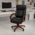 Flash Furniture BT-90171H-S-GG High Back Black LeatherSoft Executive Ergonomic Office Chair with Synchro-Tilt Mechanism, Mahogany Wood Base and Arms addl-1