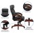 Flash Furniture BT-90171H-S-GG High Back Black LeatherSoft Executive Ergonomic Office Chair with Synchro-Tilt Mechanism, Mahogany Wood Base and Arms addl-4