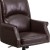 Flash Furniture BT-9025H-2-BN-GG High Back Pillow Back Brown LeatherSoft Executive Swivel Office Chair with Arms addl-11