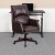 Flash Furniture BT-9025H-2-BN-GG High Back Pillow Back Brown LeatherSoft Executive Swivel Office Chair with Arms addl-1