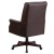 Flash Furniture BT-9025H-2-BN-GG High Back Pillow Back Brown LeatherSoft Executive Swivel Office Chair with Arms addl-7