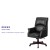 Flash Furniture BT-9025H-2-GG High Back Pillow Back Black LeatherSoft Executive Swivel Office Chair with Arms addl-4