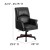 Flash Furniture BT-9025H-2-GG High Back Pillow Back Black LeatherSoft Executive Swivel Office Chair with Arms addl-6