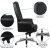 Flash Furniture BT-90269H-BK-GG High Back Traditional Tufted Black LeatherSoft Multifunction Executive Swivel Ergonomic Office Chair with Arms addl-5