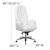 Flash Furniture BT-90269H-WH-GG High Back Traditional Tufted White LeatherSoft Multifunction Executive Swivel Ergonomic Office Chair with Arms addl-6
