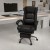 Flash Furniture BT-90279H-GG High Back Black LeatherSoft Executive Reclining Ergonomic Swivel Office Chair with Outer Lumbar Cushion and Arms addl-1