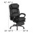 Flash Furniture BT-90279H-GG High Back Black LeatherSoft Executive Reclining Ergonomic Swivel Office Chair with Outer Lumbar Cushion and Arms addl-4