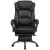 Flash Furniture BT-90279H-GG High Back Black LeatherSoft Executive Reclining Ergonomic Swivel Office Chair with Outer Lumbar Cushion and Arms addl-8