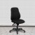Flash Furniture BT-90297M-GG Mid-Back Black Fabric Multifunction Swivel Ergonomic Task Office Chair addl-1