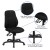 Flash Furniture BT-90297M-GG Mid-Back Black Fabric Multifunction Swivel Ergonomic Task Office Chair addl-5
