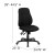 Flash Furniture BT-90297M-GG Mid-Back Black Fabric Multifunction Swivel Ergonomic Task Office Chair addl-6