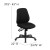 Flash Furniture BT-90297S-GG Mid-Back Black Fabric Multifunction Swivel Ergonomic Task Office Chair addl-6