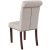 Flash Furniture BT-P-BGE-FAB-GG Hercules Beige Fabric Parsons Chair with Rolled Back, Accent Nail Trim and Walnut Finish addl-5