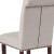 Flash Furniture BT-P-BGE-FAB-GG Hercules Beige Fabric Parsons Chair with Rolled Back, Accent Nail Trim and Walnut Finish addl-9