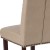 Flash Furniture BT-P-BG-LEA-GG Hercules Beige LeatherSoft Parsons Chair with Rolled Back, Accent Nail Trim and Walnut Finish addl-10
