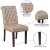 Flash Furniture BT-P-BG-LEA-GG Hercules Beige LeatherSoft Parsons Chair with Rolled Back, Accent Nail Trim and Walnut Finish addl-4