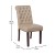 Flash Furniture BT-P-BG-LEA-GG Hercules Beige LeatherSoft Parsons Chair with Rolled Back, Accent Nail Trim and Walnut Finish addl-5