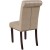 Flash Furniture BT-P-BG-LEA-GG Hercules Beige LeatherSoft Parsons Chair with Rolled Back, Accent Nail Trim and Walnut Finish addl-6