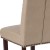 Flash Furniture BT-P-BG-LEA-GG Hercules Beige LeatherSoft Parsons Chair with Rolled Back, Accent Nail Trim and Walnut Finish addl-7