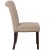 Flash Furniture BT-P-BG-LEA-GG Hercules Beige LeatherSoft Parsons Chair with Rolled Back, Accent Nail Trim and Walnut Finish addl-8