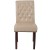 Flash Furniture BT-P-BG-LEA-GG Hercules Beige LeatherSoft Parsons Chair with Rolled Back, Accent Nail Trim and Walnut Finish addl-9