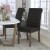 Flash Furniture BT-P-BK-LEA-GG Hercules Black LeatherSoft Parsons Chair with Rolled Back, Accent Nail Trim and Walnut Finish addl-1