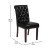 Flash Furniture BT-P-BK-LEA-GG Hercules Black LeatherSoft Parsons Chair with Rolled Back, Accent Nail Trim and Walnut Finish addl-4